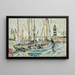 Bateaux au port de l'île de Groix - Paul Signac — kehystetty taideteos seinällä