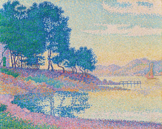 Calanque des Canoubiers, Pointe de Bamer, Saint-Tropez - Paul Signac — näkymä teoksesta