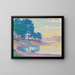 Calanque des Canoubiers, Pointe de Bamer, Saint-Tropez - Paul Signac — kehystetty taideteos seinällä