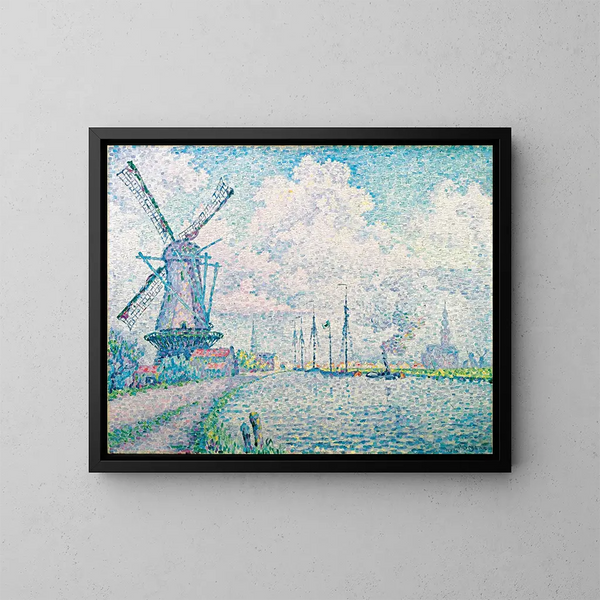 Canal d'Overschie - Paul Signac — kehystetty taideteos seinällä
