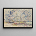Cancale-maalaus - Paul Signac — kehystetty taideteos seinällä