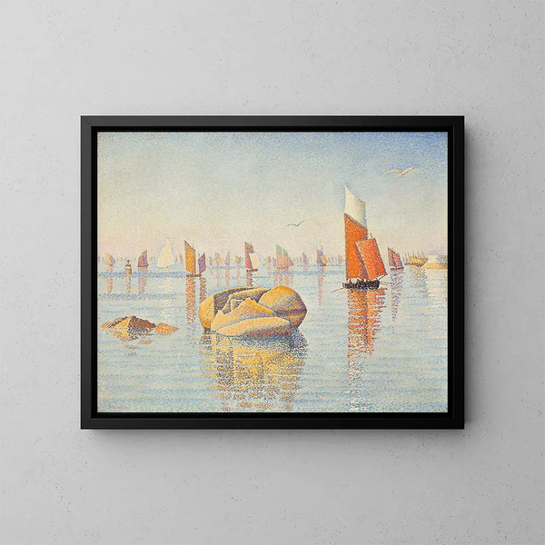 Concarneau au calme du matin - Paul Signac — kehystetty taideteos seinällä