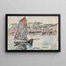 Voilier conquérant - Paul Signac — kehystetty taideteos seinällä