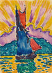 Coucher de soleil - Paul Signac — näkymä teoksesta