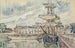 Goélettes satamassa - Paul Signac — näkymä teoksesta