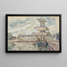Goélettes satamassa - Paul Signac — kehystetty taideteos seinällä