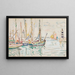 Groix-maalaus - Paul Signac — kehystetty taideteos seinällä