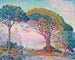 La Baie de Saint-Tropez - Paul Signac — näkymä teoksesta