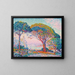 La Baie de Saint-Tropez - Paul Signac — kehystetty taideteos seinällä