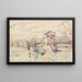 Bourg-Saint-Andéol-sillasta - Paul Signac — kehystetty taideteos seinällä