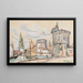La Rochelnen satama - Paul Signac — kehystetty taideteos seinällä