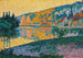 Les Andelys Auringonlasku - Paul Signac — näkymä teoksesta