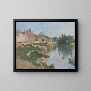 Les Andelys - Paul Signac — kehystetty taideteos seinällä