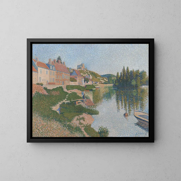 Les Andelys - Paul Signac — kehystetty taideteos seinällä