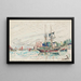 Loguivy-maalaus - Paul Signac — kehystetty taideteos seinällä
