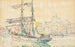 Marseille, purjevene - Paul Signac — näkymä teoksesta