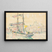 Marseille, purjevene - Paul Signac — kehystetty taideteos seinällä