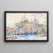 Marseille-maalaus - Paul Signac — kehystetty taideteos seinällä