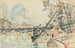 Pariisin maalaus, Seine-joen silta Arts-sillalla - Paul Signac — näkymä teoksesta