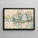 Pariisin maalaus, Seine-joen näkymä Pont Royalilta - Paul Signac — kehystetty taideteos seinällä