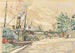 Pariisi maalaus, Seine-joki Saint-Père-sillan kohdalla - Paul Signac — näkymä teoksesta