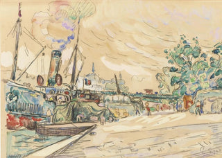 Paul Signac - Paris La Seine au Pont des SaintsPres.webp