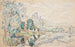 Pieni Andelyn linna Château Gaillard - Paul Signac — näkymä teoksesta