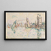 Sables-d'Olonne maalaus, Arundelin torni - Paul Signac — kehystetty taideteos seinällä