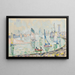 Saint-Gilles-Croix-de-Vie-maalaus - Paul Signac — kehystetty taideteos seinällä