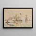 Saint-Malon maalaus, Les Terre-Neuvas (tapauksen konflikti) - Paul Signac — kehystetty taideteos seinällä