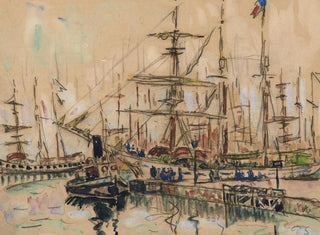 Saint-Malo, les Terreneuvas - Paul Signac — näkymä teoksesta