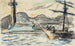 Saint-Tropez-maalaus Le phare et la jetée - Paul Signac — näkymä teoksesta