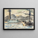 Saint-Tropez-maalaus Le phare et la jetée - Paul Signac — kehystetty taideteos seinällä