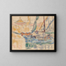 Saint-Tropez, les tartanes - Paul Signac — kehystetty taideteos seinällä
