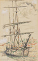 Saint-Tropez Trois-mâts quai - Paul Signac — näkymä teoksesta