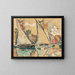 Saint-Tropez, voiles au sec - Paul Signac — kehystetty taideteos seinällä