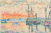 Saint-Tropez-maalaus, satama auringonlaskussa - Paul Signac — näkymä teoksesta
