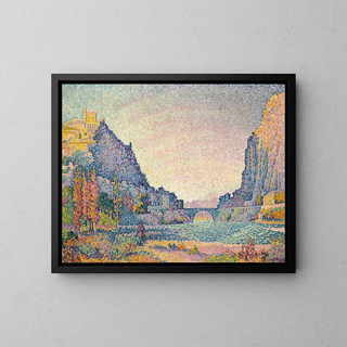 Sisteron - Paul Signac — kehystetty taideteos seinällä