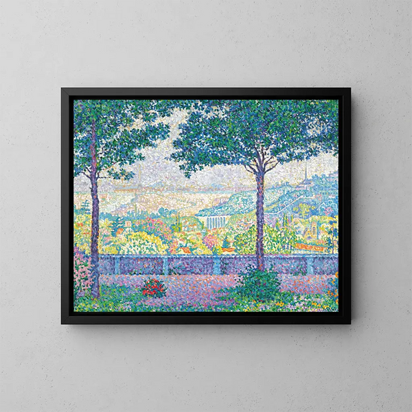 Terrasse de Meudon - Paul Signac — kehystetty taideteos seinällä