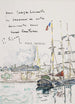 Terre-neuva l'ancre au large d'un port breton - Paul Signac — näkymä teoksesta