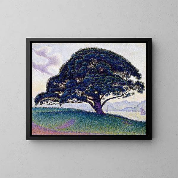 Le pin de Bonaventure - Paul Signac — kehystetty taideteos seinällä