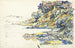 La calanque à Saint-Tropez - Paul Signac — näkymä teoksesta