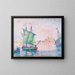 Venetsia, vaaleanpunainen pilvi 1909 - Paul Signac — kehystetty taideteos seinällä