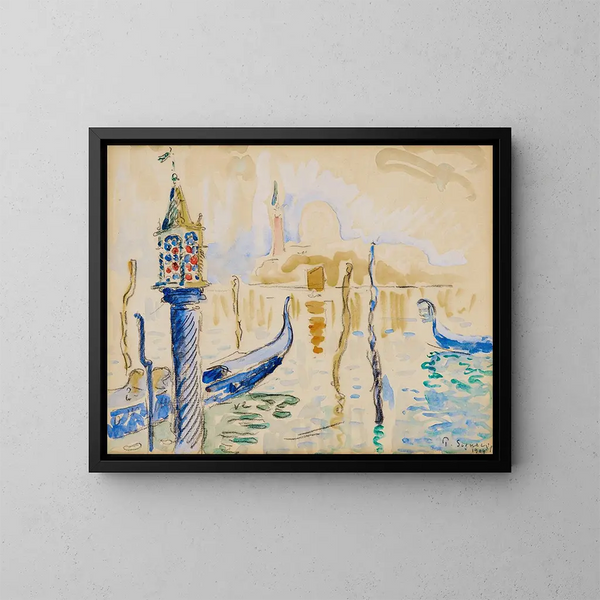 Fanal du Traghetto à Venise - Paul Signac — kehystetty taideteos seinällä