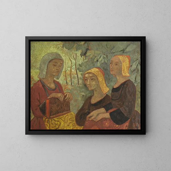 Breton Maalaus kirjan kanssa - Paul Sérusier — kehystetty taideteos seinällä