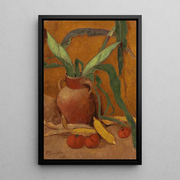 Nature morte avec mas et tomates - Paul Sérusier — kehystetty taideteos seinällä