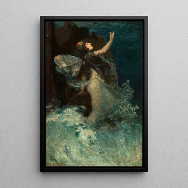 Nymphe des eaux - Paul Swan — kehystetty taideteos seinällä