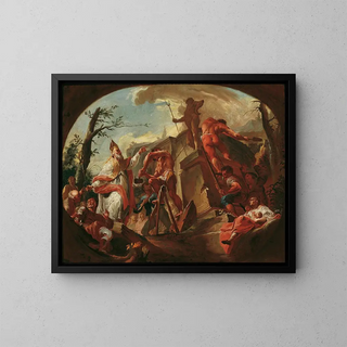 Paul Troger - Der heilige Cassian von Imola strzt die Statue des Pluto auf Sben.webp