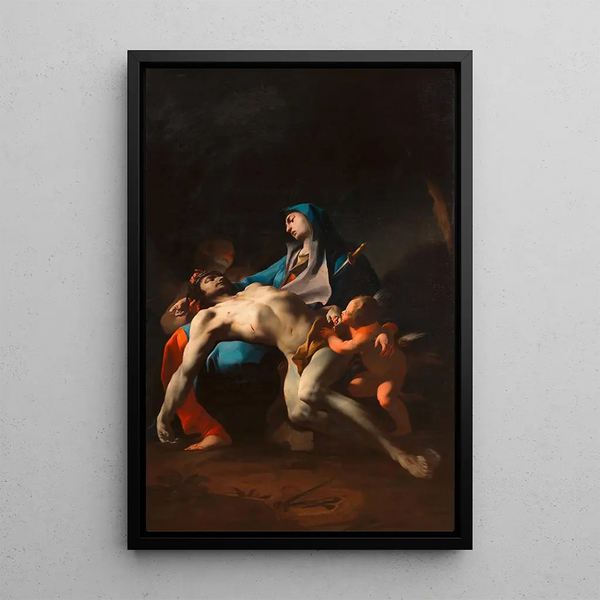 Pietà - Paul Troger — kehystetty taideteos seinällä