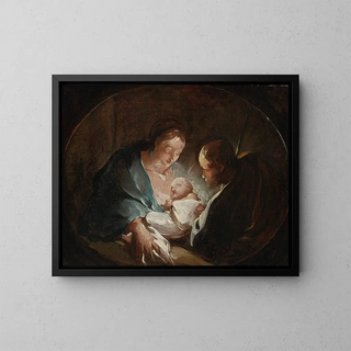 La Sainte Famille - Paul Troger — kehystetty taideteos seinällä